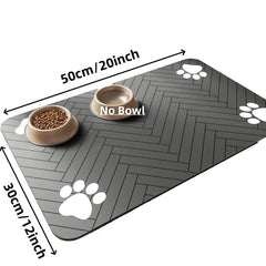 Pet Feeding Mat-Absorbent Water Mat