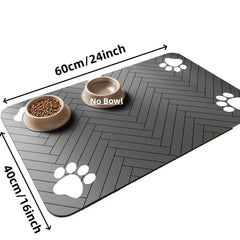 Pet Feeding Mat-Absorbent Water Mat
