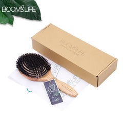 Boar Bristle HairBrush Wood Hair Brush