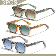 1/2/3 Pcs Wholesale New Square Retro Sunglasses Men