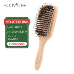 Boar Bristle HairBrush Wood Hair Brush