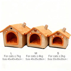 House Style Pet Bed for Small Dogs & Cats -