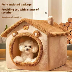 House Style Pet Bed for Small Dogs & Cats -