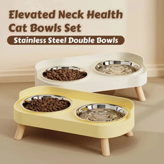 dogs Dopamine Colorful Elevated Pet Feeder