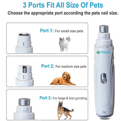 Electric Dog Claw Grinder USB Rechargeable Electric Dog Nail Trimmer