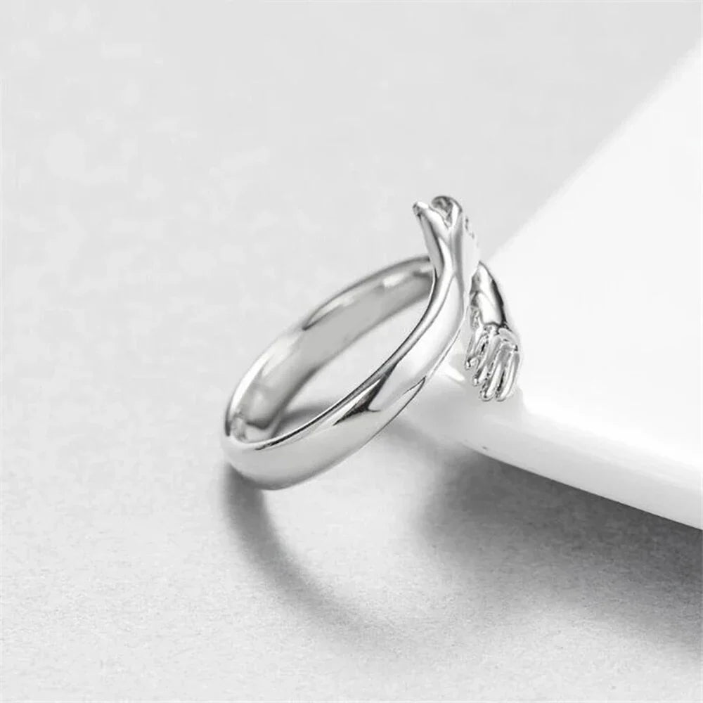 1PC LOVE HUG RING GOTHIC RING