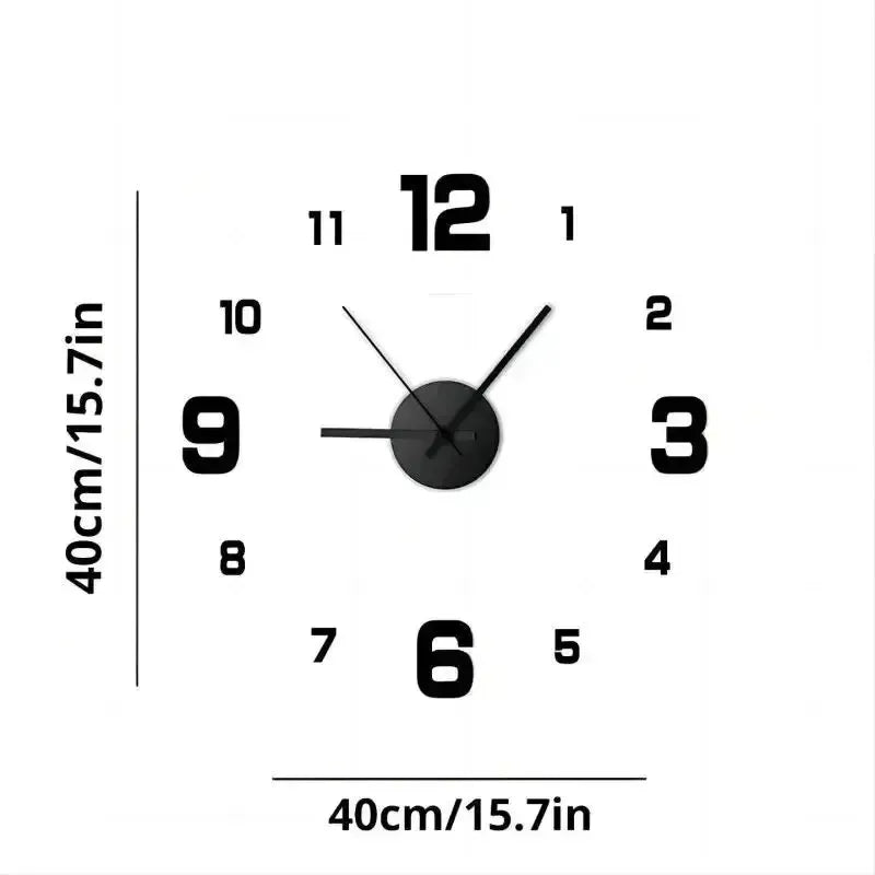 Wall Clock Modern Design Large