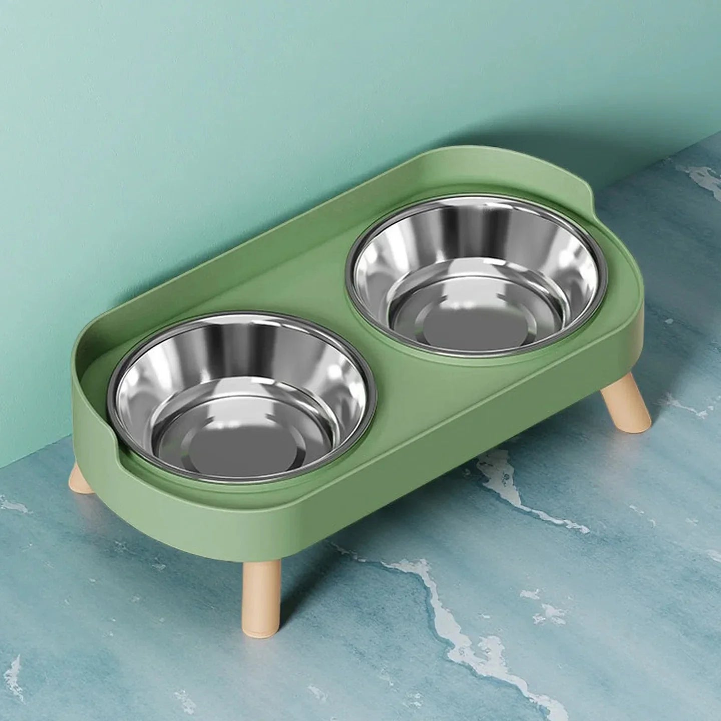 dogs Dopamine Colorful Elevated Pet Feeder