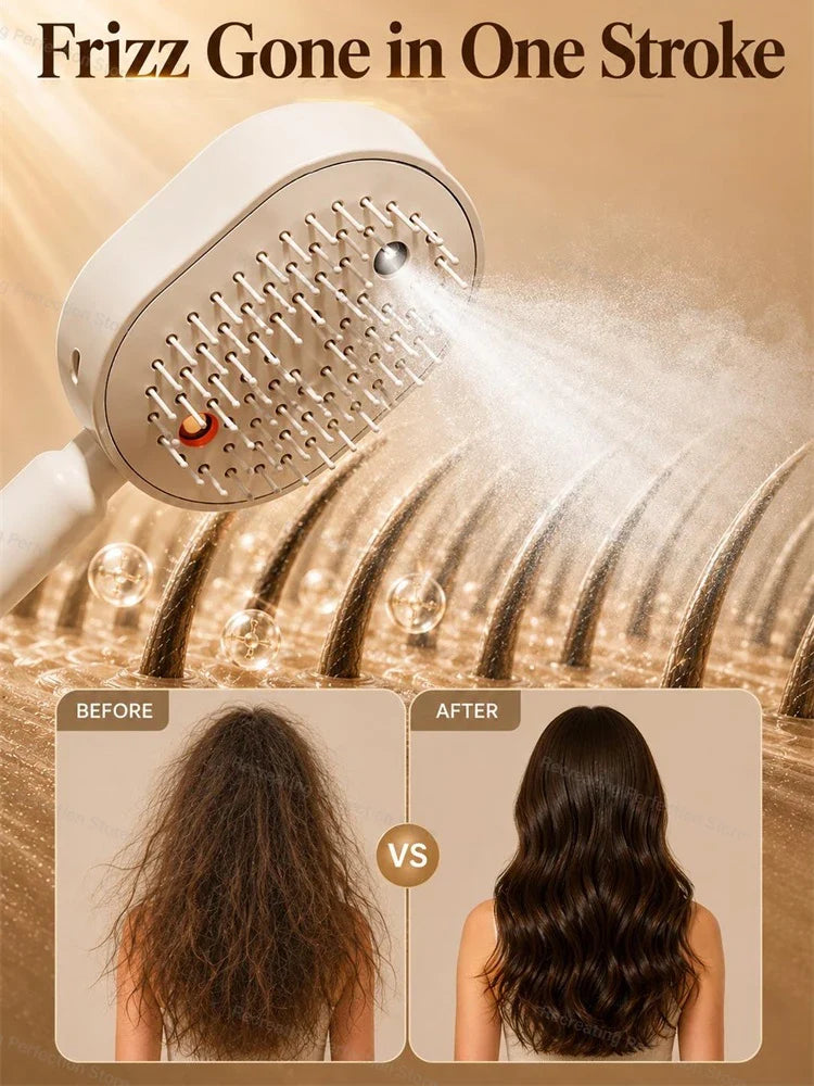 Electric Spray Air Cushion Massage Hair Brush