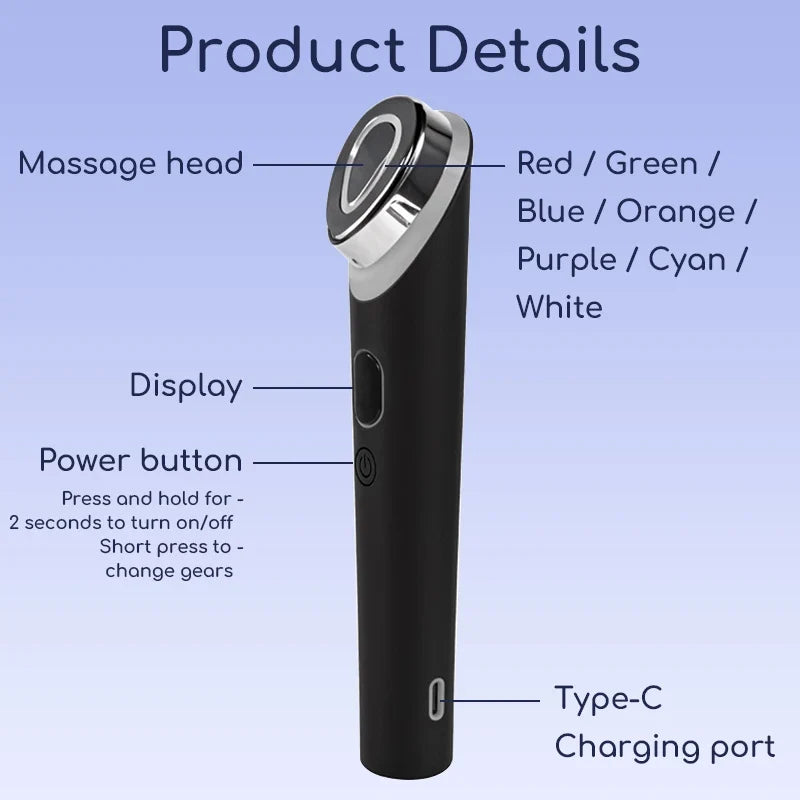 7 Colors EMS Microcurrent Facial Massager