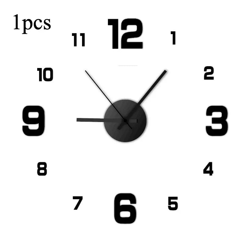 Wall Clock Modern Design Large