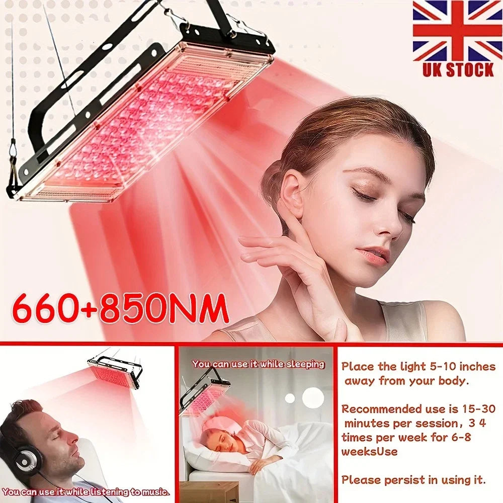 96 LEDs USB Red Light Therapy Lamp