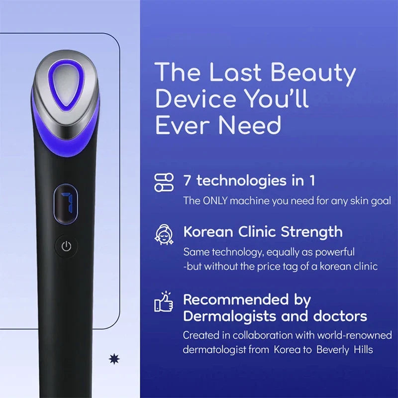 7 Colors EMS Microcurrent Facial Massager