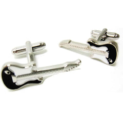 Unique Gift Mens Business Cufflinks Vintage Music Guitar