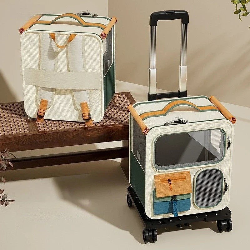 Multifunctional Rolling Pet Carrier