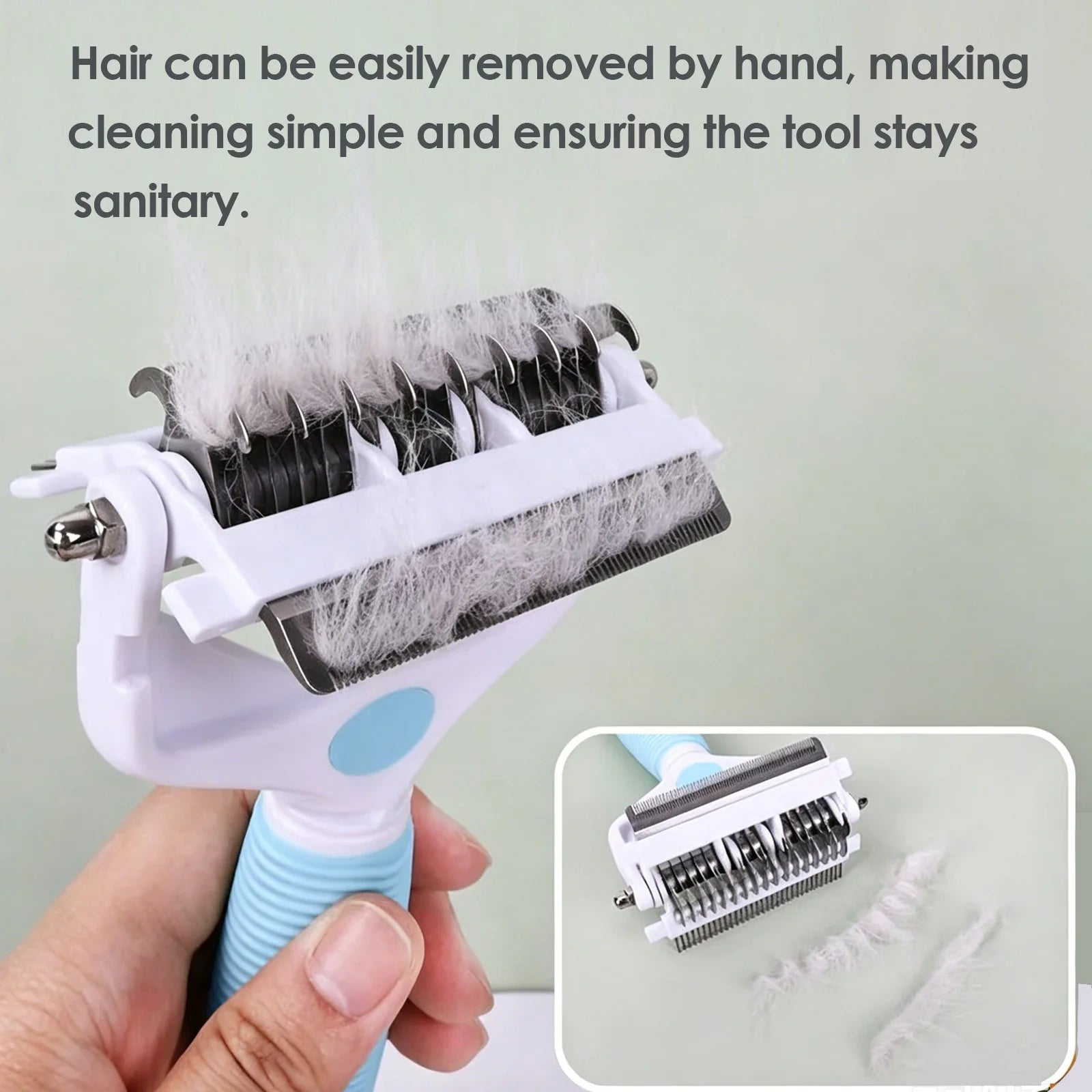 Pet Deshedding Brush 3 in 1 Cat Dog Hair Remover