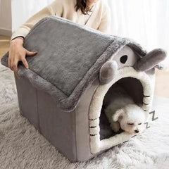 House Style Pet Bed for Small Dogs & Cats -
