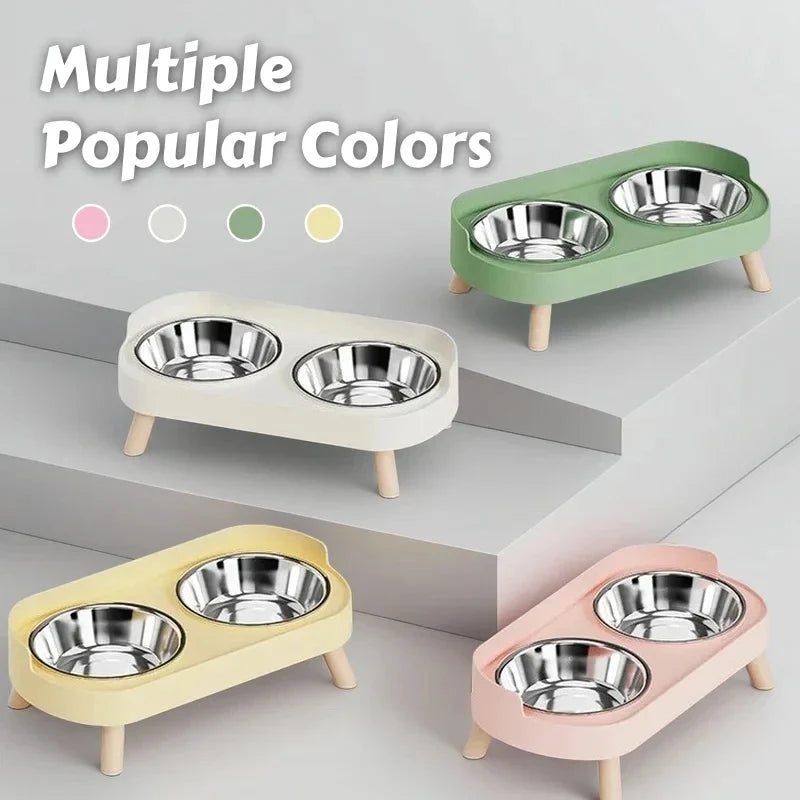 dogs Dopamine Colorful Elevated Pet Feeder