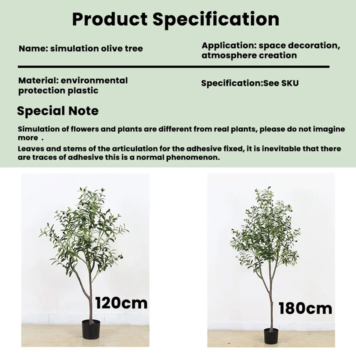 Realistic Artificial Olive Tree
