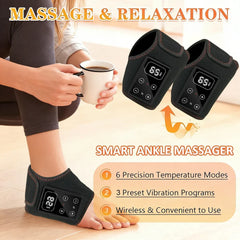 1/2PCS Electric Heat Vibration Ankle Wrist Massager