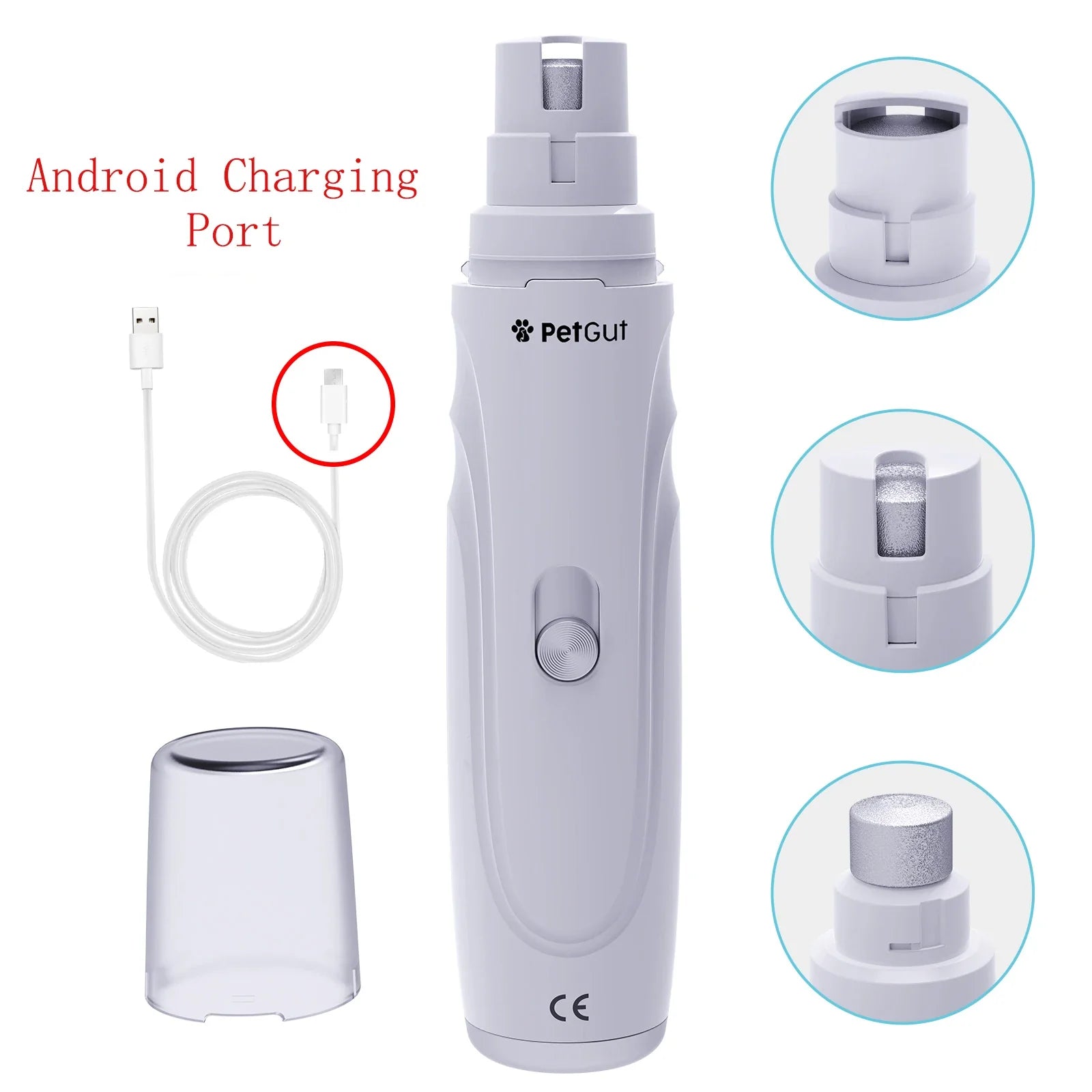 Electric Dog Claw Grinder USB Rechargeable Electric Dog Nail Trimmer