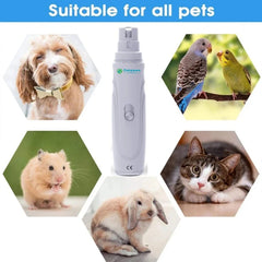 Electric Dog Claw Grinder USB Rechargeable Electric Dog Nail Trimmer